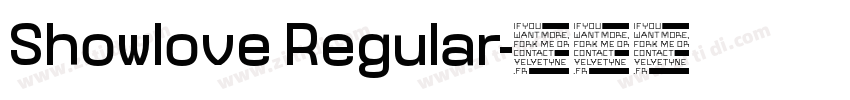 Showlove Regular字体转换